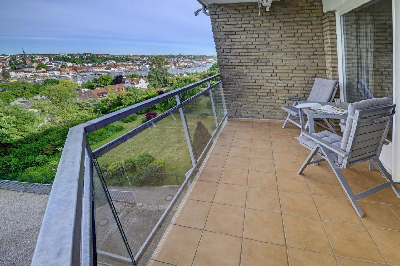 Fewo1846 - Bellevue - Sonnige 2-Zimmer-Wohnung Mit Balkon Und Hafenblick フレンスブルク エクステリア 写真